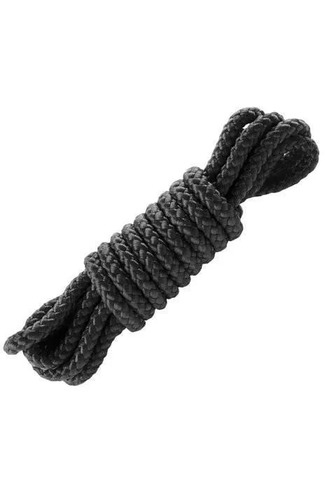 0716P      Mini Silk Rope, Black - LAST CHANCE - Final Closeout!