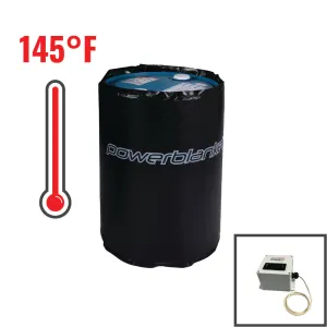 30 Gallon Insulated Drum Heater 145°F Smart Controller (120V)