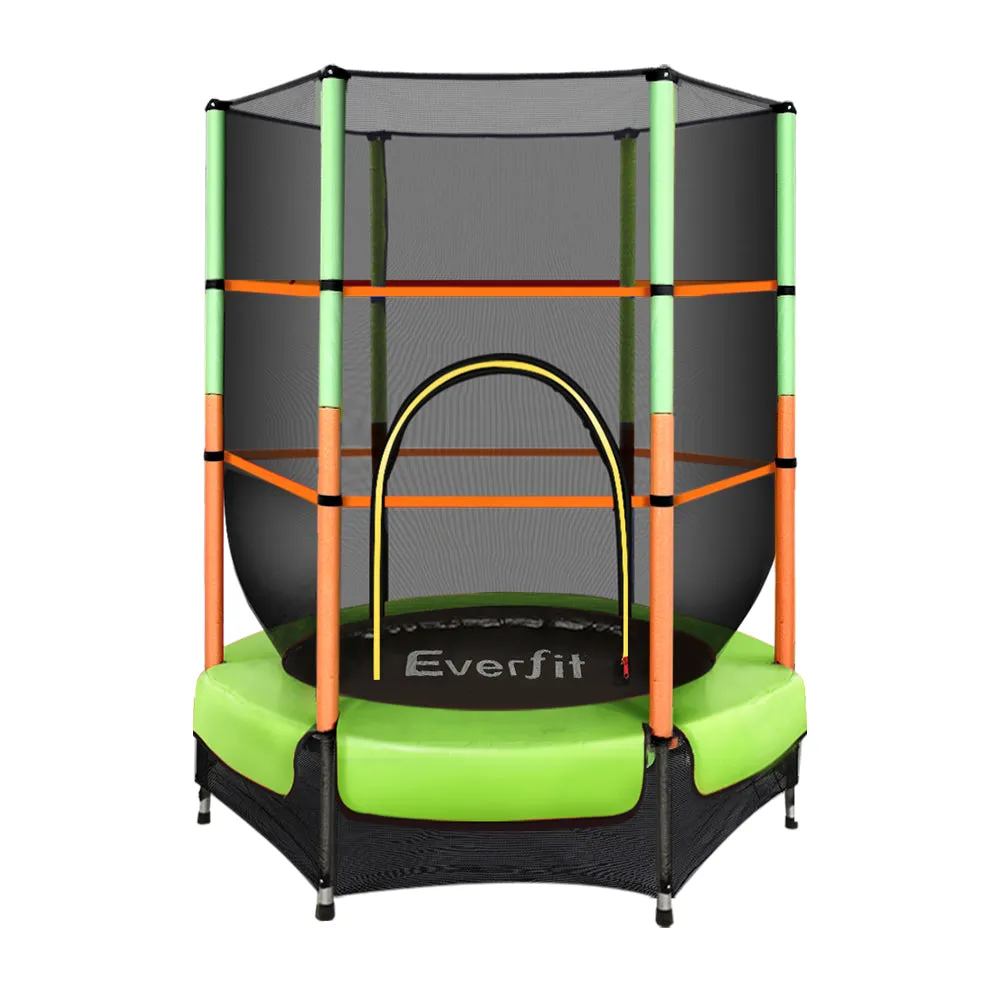 4.5FT Kids Trampoline w/ Safety Net UV-Resistant - Everfit