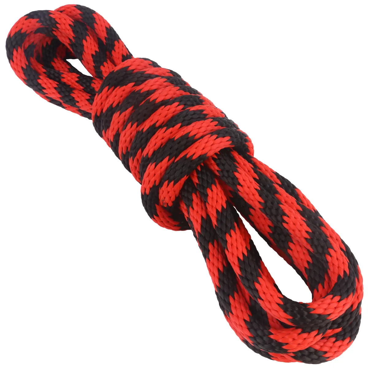 5/8 Solid Braid - Black & Red