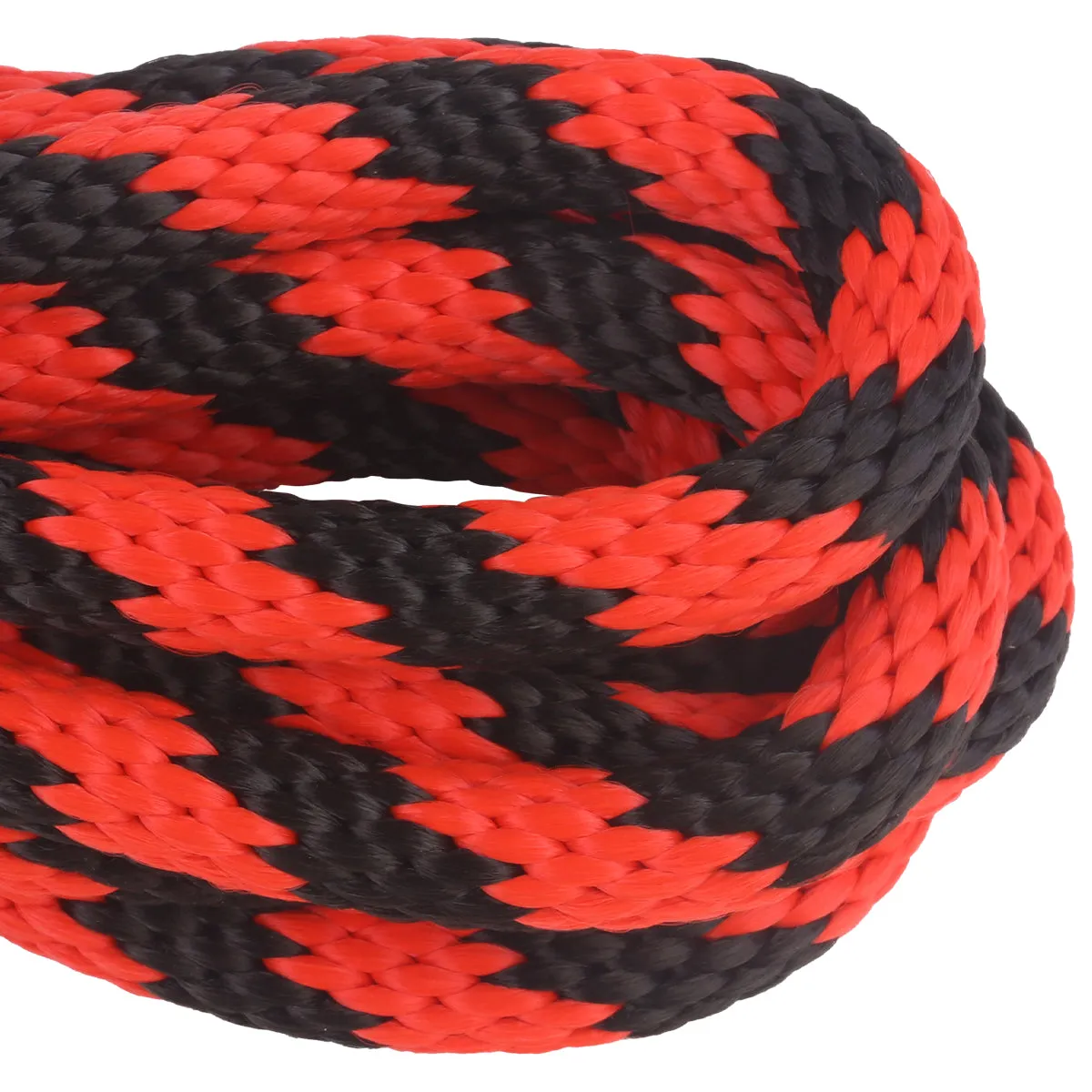 5/8 Solid Braid - Black & Red