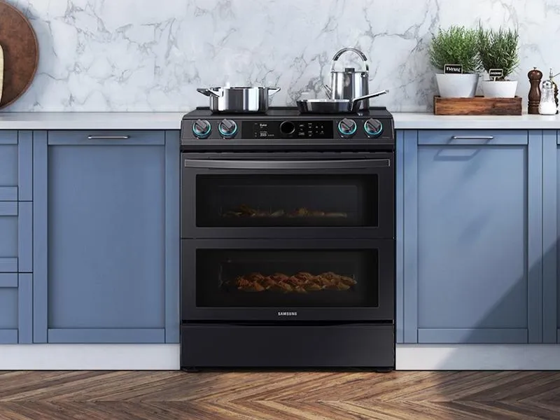 6.3 cu. ft. Smart Slide-in Induction Range with Flex Duo™, Smart Dial & Air Fry in Black Stainless Steel