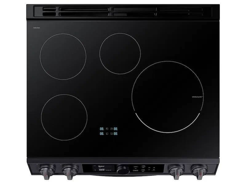 6.3 cu. ft. Smart Slide-in Induction Range with Flex Duo™, Smart Dial & Air Fry in Black Stainless Steel