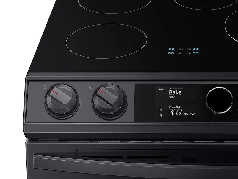 6.3 cu. ft. Smart Slide-in Induction Range with Flex Duo™, Smart Dial & Air Fry in Black Stainless Steel