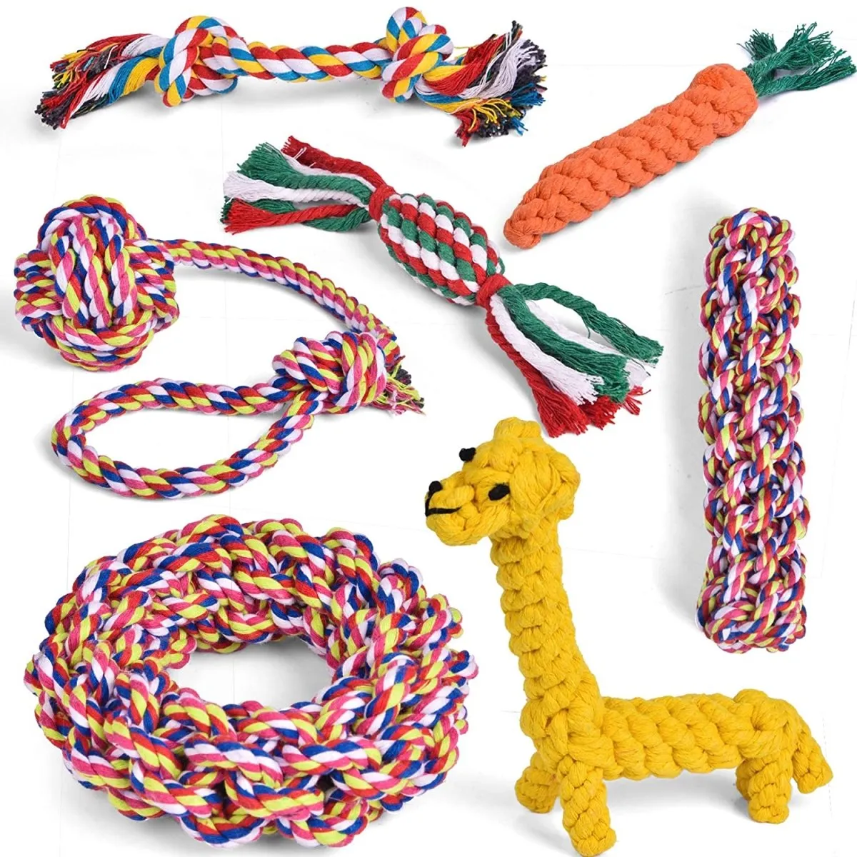 7 Pcs Chew Toy Set for Pets