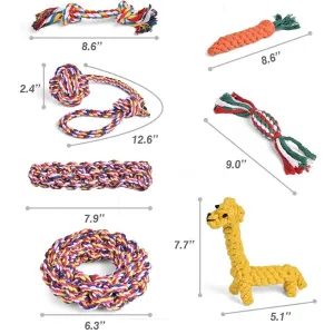 7 Pcs Chew Toy Set for Pets