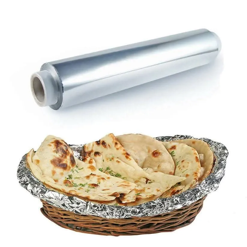 Aluminum Silver Foil Roll Paper for Kitchen Perfect for Cooking, Baking and Packing Food (Multi Sizes)