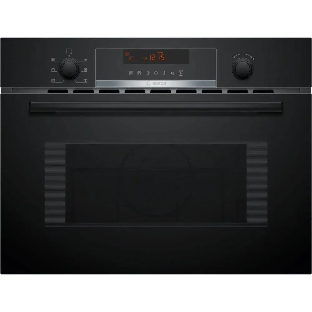 Bosch CMA583MB0B Series 4 Built-In Combination Microwave Oven with Hot Air, Black