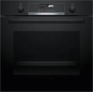 Bosch HRG579BB6B Serie 6, Built-in oven with added steam function, 60 x 60 cm, Black