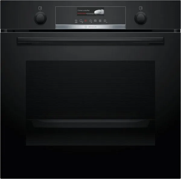 Bosch HRG579BB6B Serie 6, Built-in oven with added steam function, 60 x 60 cm, Black