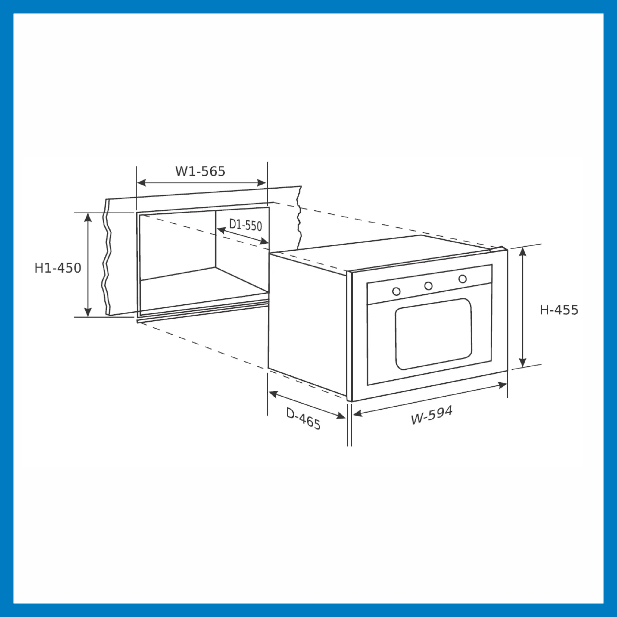 Built in Steam Oven 35Ltr with 16 Multi-functions (BO-659SO)