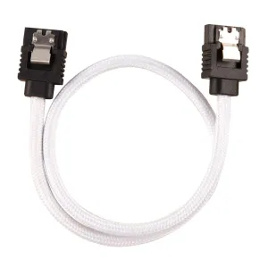 Corsair Premium Sleeved Sata Cable 2-Pack - White