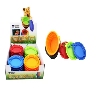 Diamond Visions Pop Up Pet Bowl Silicone 1 pk