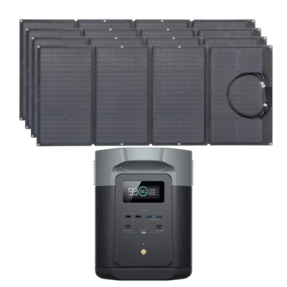 EcoFlow DELTA 2 Max   160W Portable Solar Panel - D2M-US-160W