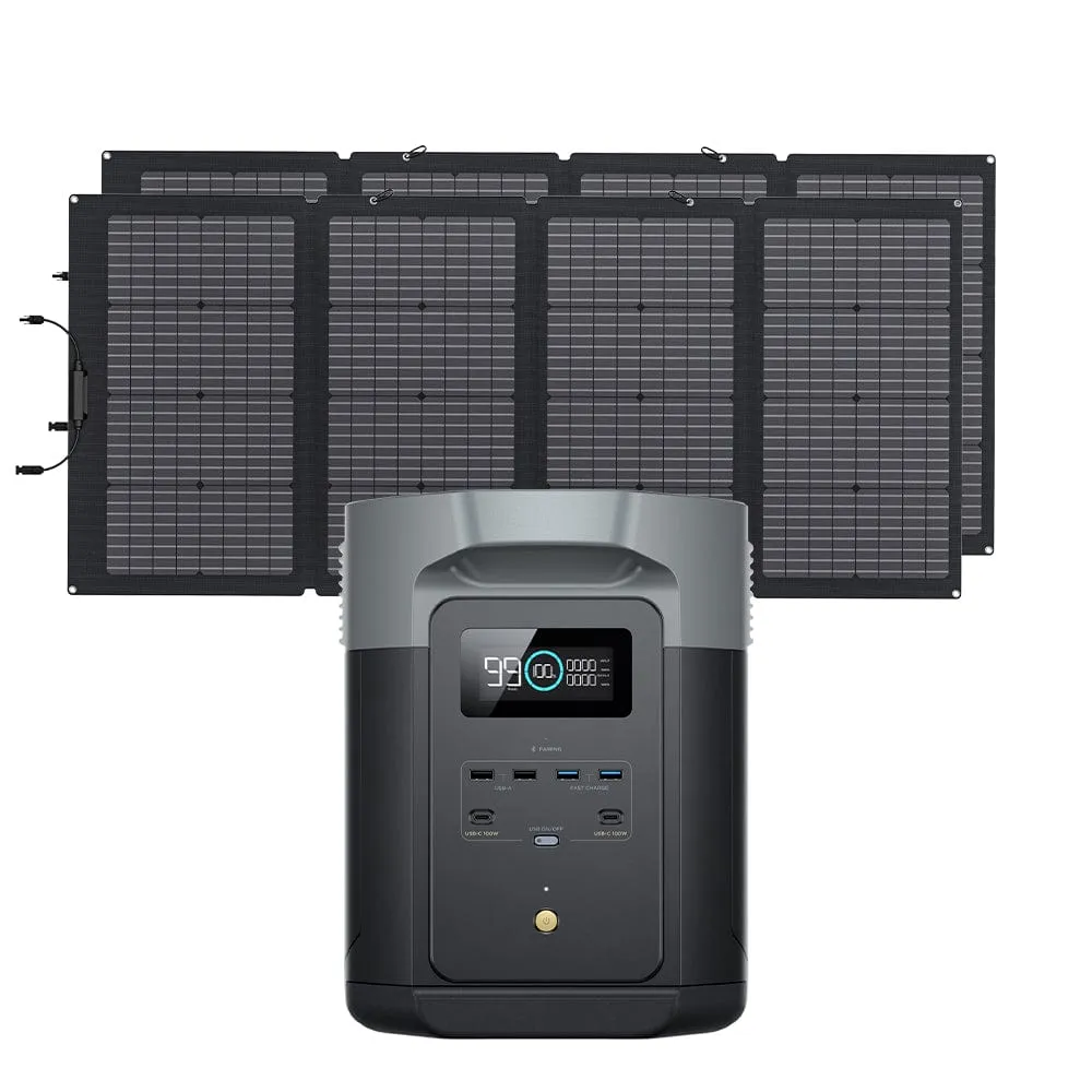 EcoFlow DELTA 2 Max   220W Portable Solar Panel - ZPPMR350-US 220W