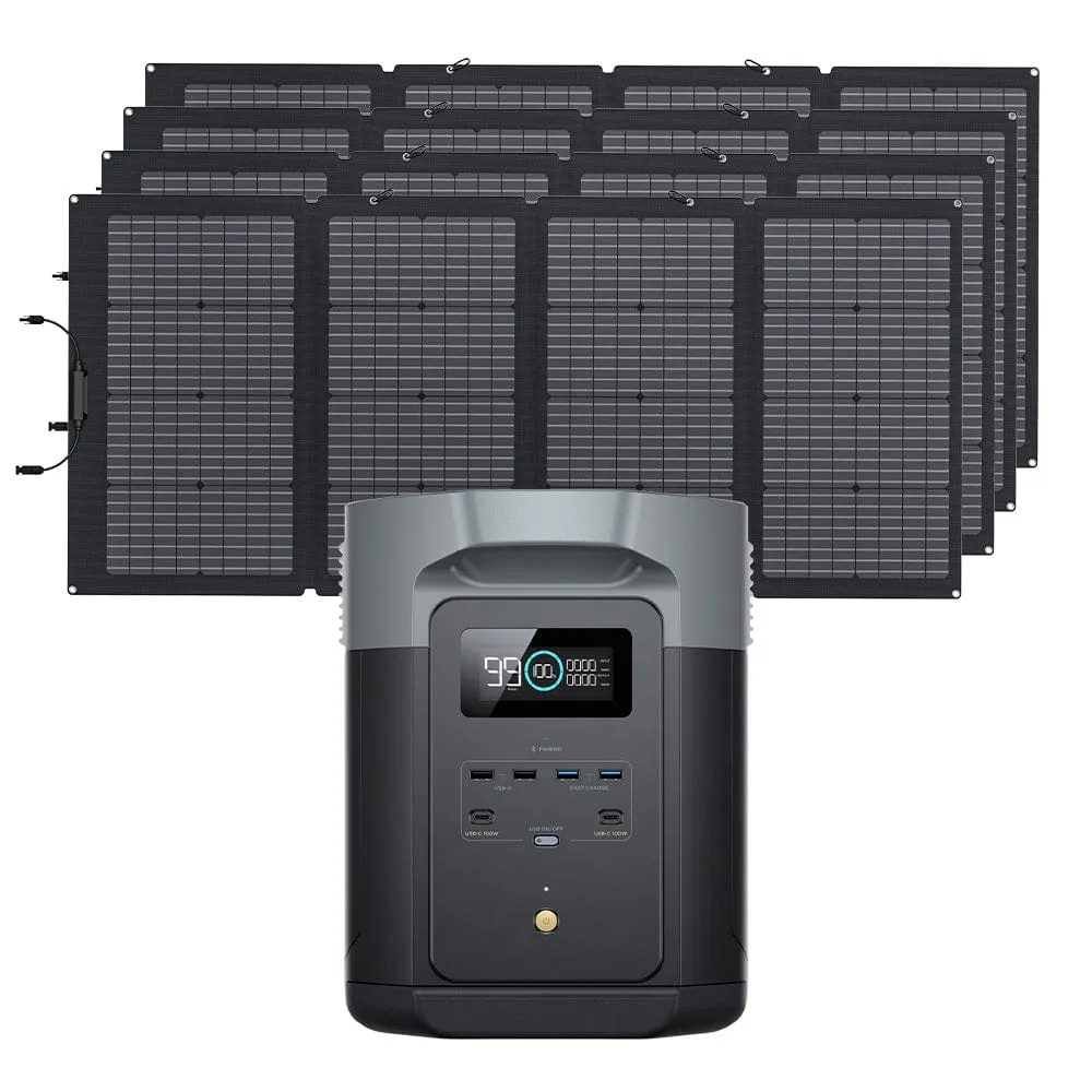 EcoFlow DELTA 2 Max   220W Portable Solar Panel - ZPPMR350-US 220W