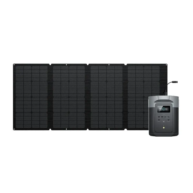 EcoFlow DELTA 2 Max Solar Generator   160W Solar Panel