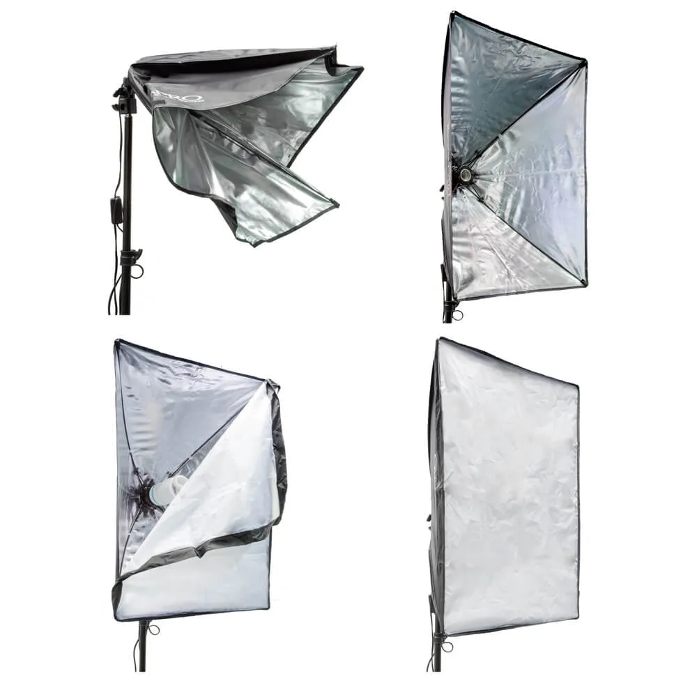 EzyLite 4x85W Head Conitnuous Lighting Kit with Shooting Table 60x100