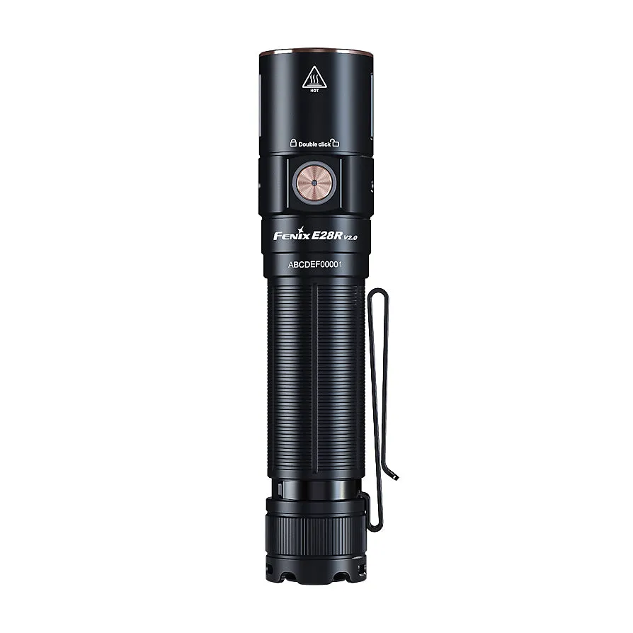 Fenix E28R V2.0 Rechargeable Flashlight - Black