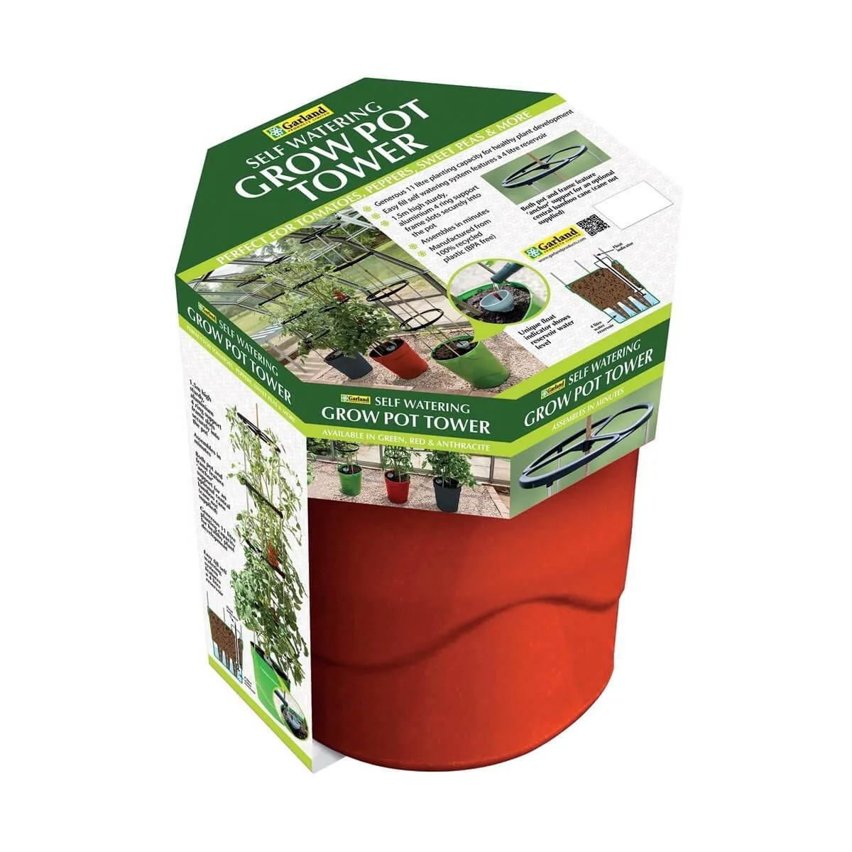 Garland Self Watering Grow Pot Tower (Pack of 3)