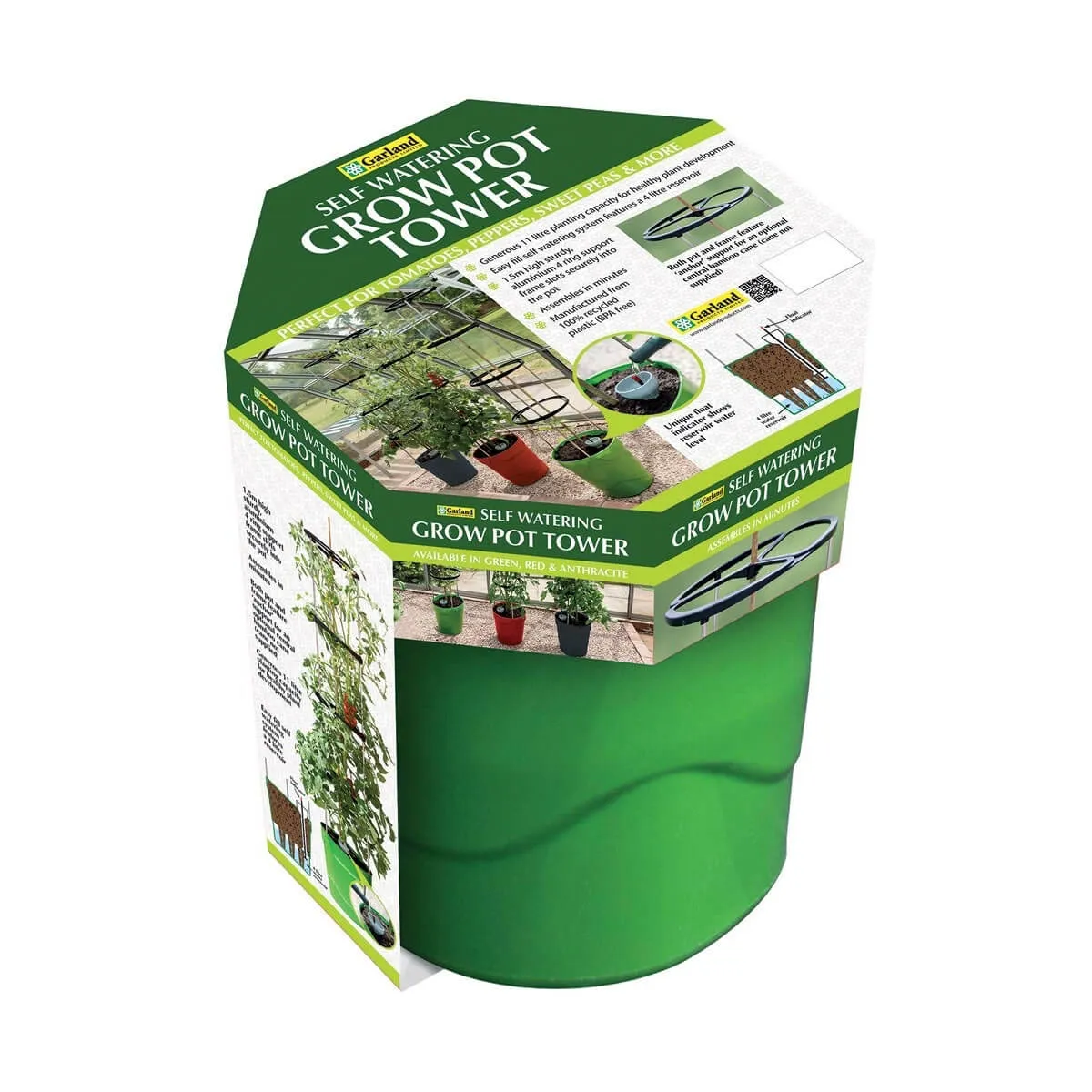 Garland Self Watering Grow Pot Tower (Pack of 3)