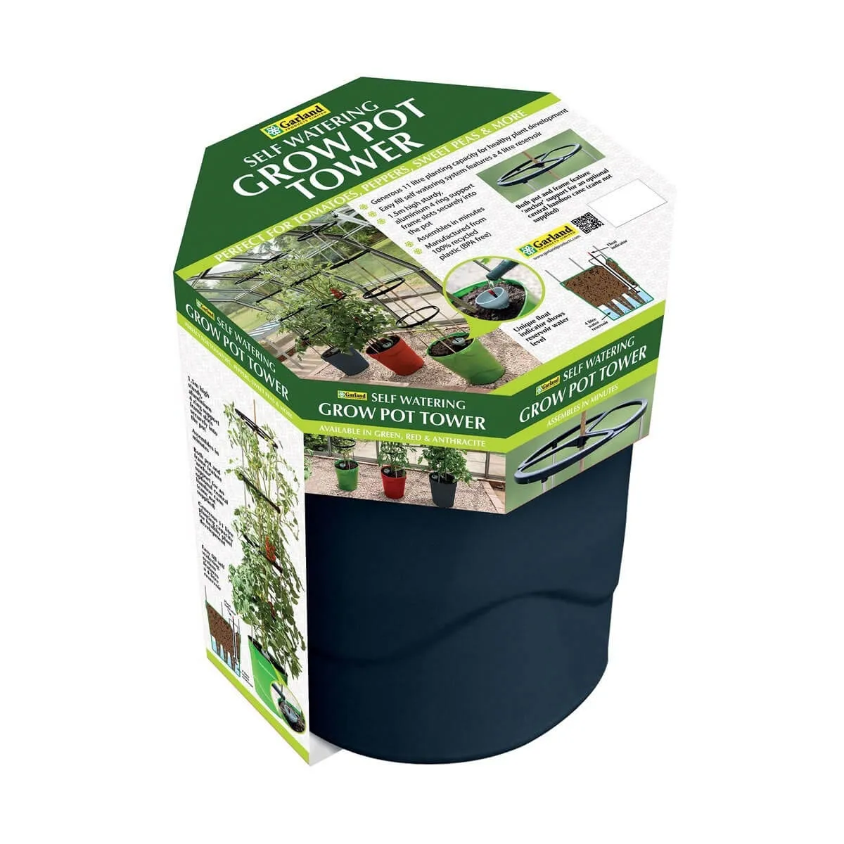 Garland Self Watering Grow Pot Tower (Pack of 3)