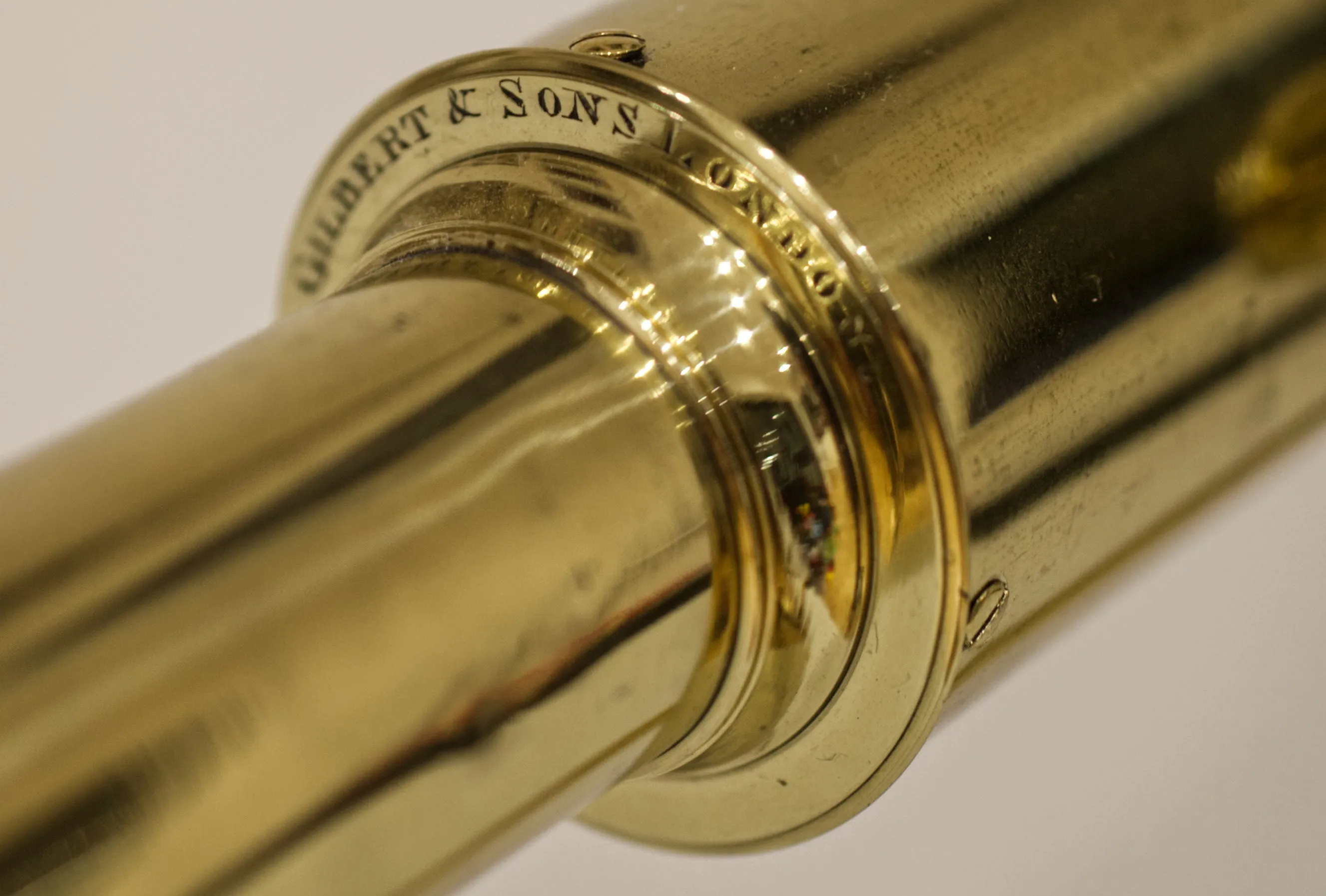 George III Period Library Telescope on Stand by Gilbert & Sons London