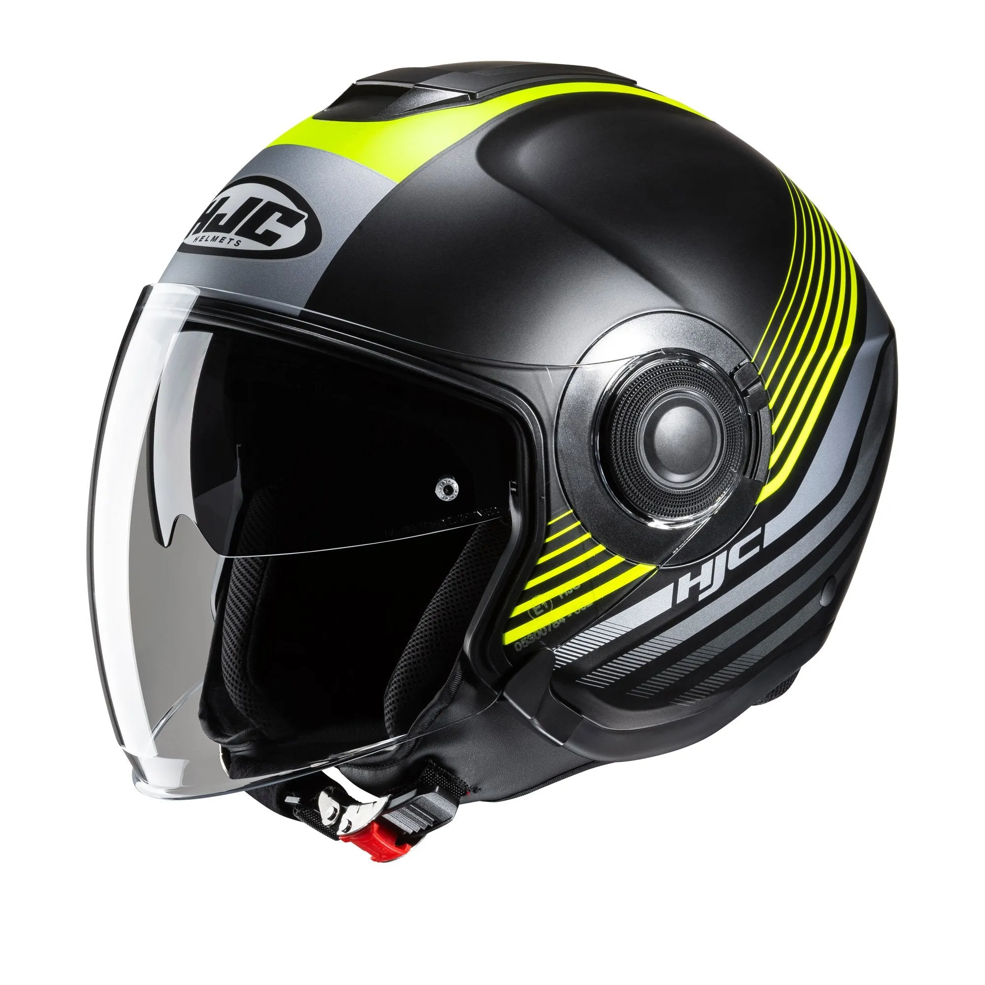 HJC I40N Dova MC3HSF Yellow Urban Jet Motorbike Helmet