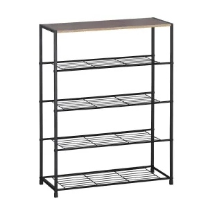 Home Master Display Shelf/Rack 5 Tier Sleek Modern Industrial Design 83cm