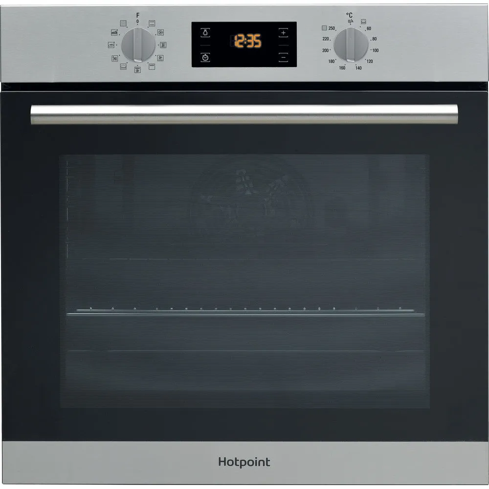 Hotpoint SA2840PIX 60cm Built In Single Oven With Pyrolytic Cleaning