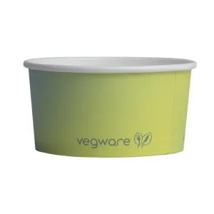 HX484 Vegware Double Scoop Ice Cream Pot Tutti Frutti 6oz (Pack of 1000)