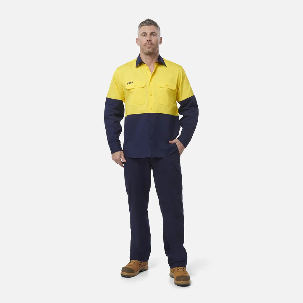 King Gee Workcool Vented Spliced Shirt Long Sleeve (K54912)