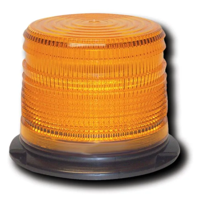 Low-Profile Quad-Flash Warning Light -  Twist-On Lens - Choose From 4 Colors