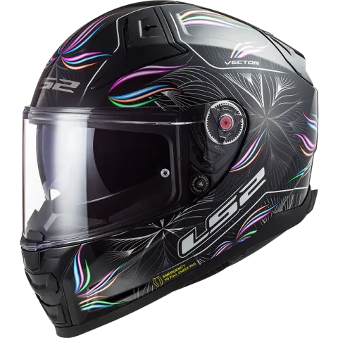 LS2 FF811 VECTOR TROPICAL FULL FACE HELMETS BLACK WHITE-06