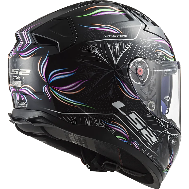 LS2 FF811 VECTOR TROPICAL FULL FACE HELMETS BLACK WHITE-06