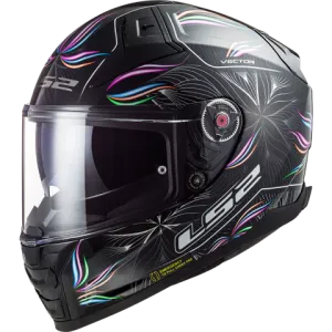 LS2 FF811 VECTOR TROPICAL FULL FACE HELMETS BLACK WHITE-06