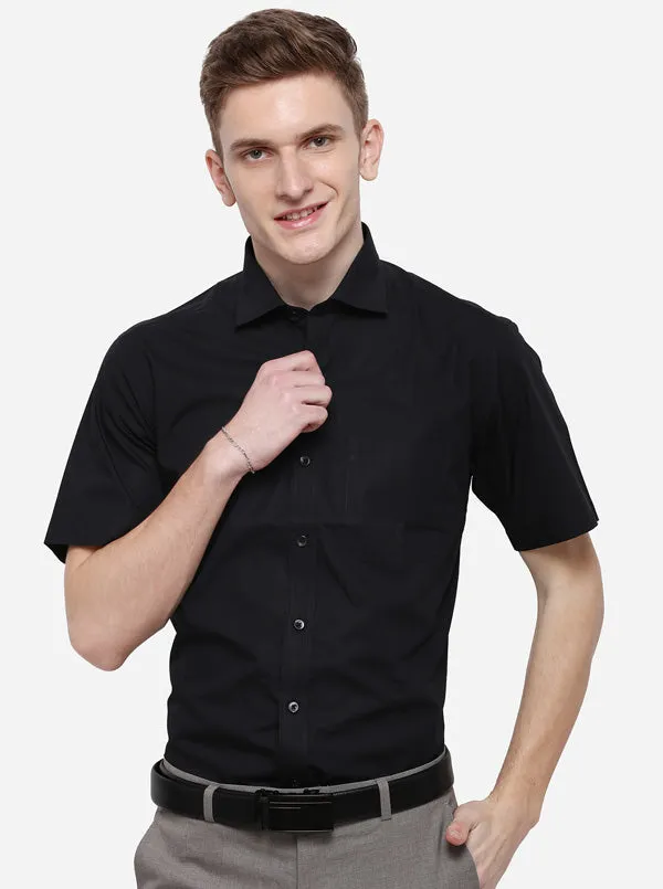 Multicolor Solid Regular Fit Formal Shirt | JadeBlue