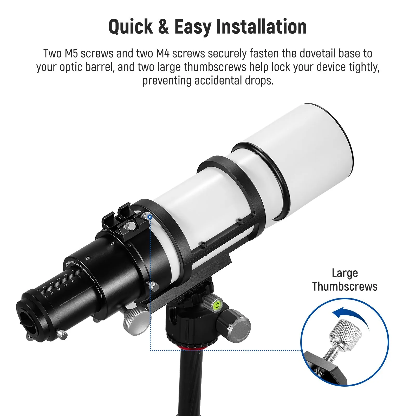 NEEWER LS-15 Universal Dovetail Base Telescope Mount