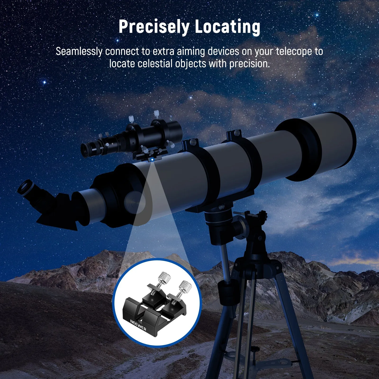 NEEWER LS-15 Universal Dovetail Base Telescope Mount