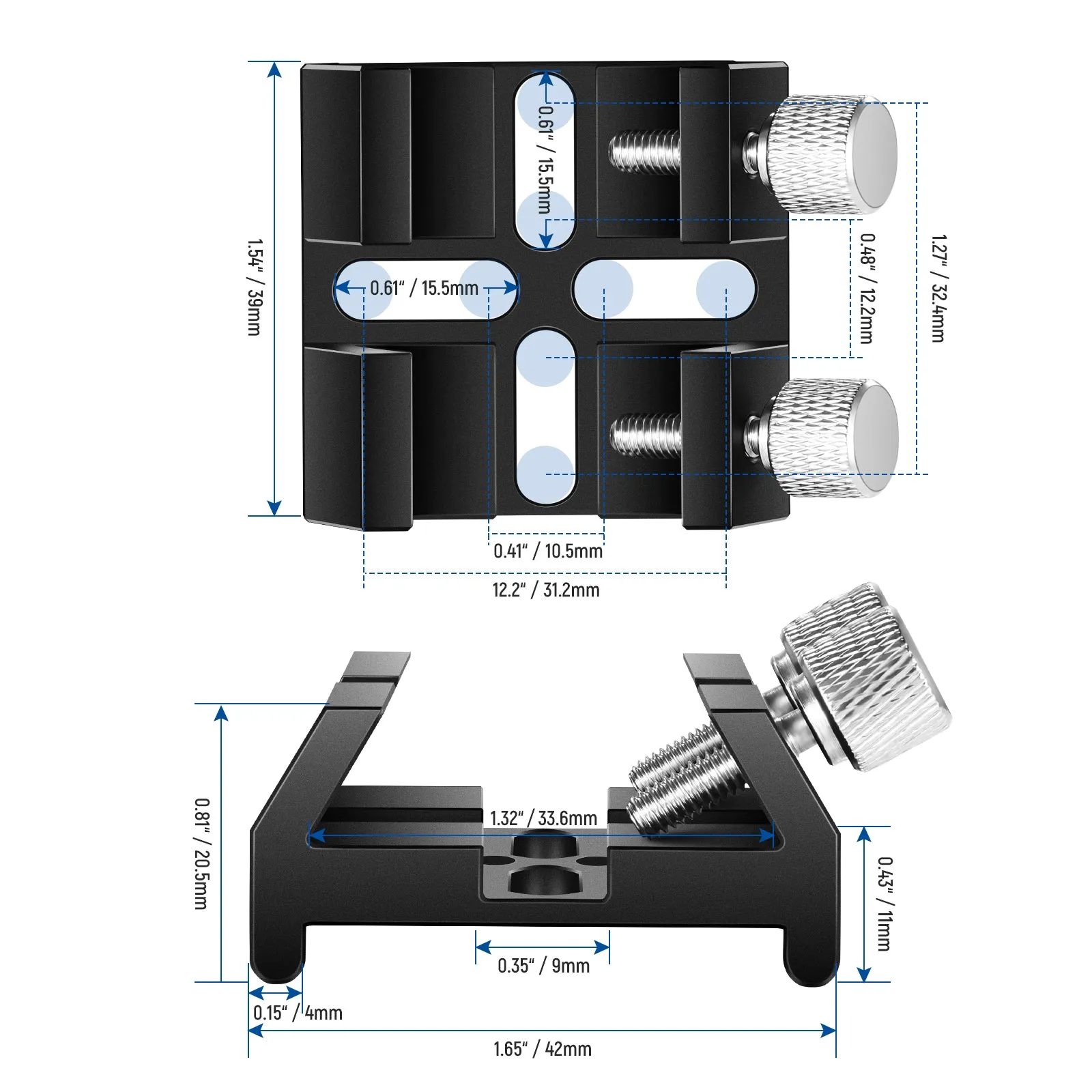 NEEWER LS-15 Universal Dovetail Base Telescope Mount