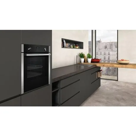 Neff B3ACE4HN0B Slide and Hide Built In Electric Single Oven Stainless Steel Open Box Clearance 5162400096