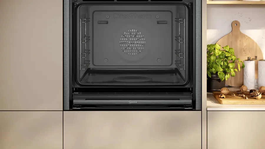 Neff B64FT53G0B N90 Slide and Hide Built-In Electric Single Oven Graphite