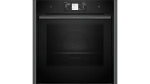 Neff B64FT53G0B N90 Slide and Hide Built-In Electric Single Oven Graphite