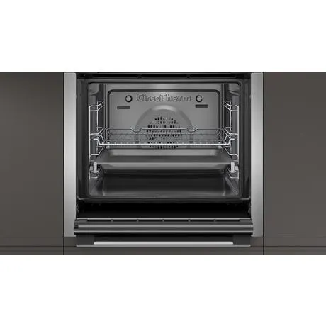 Neff B6ACH7HH0B Slide and Hide N 50 59.4cm Built In Electric Single Oven Stainless steel