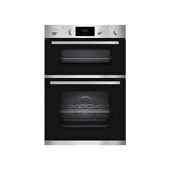 Neff U1GCC0AN0B N30 Built In Electric Double Oven Black & Steel