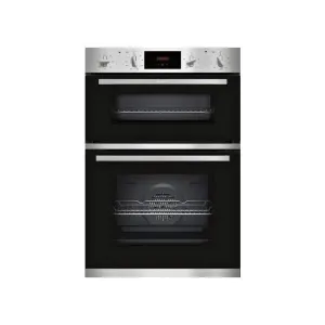 Neff U1GCC0AN0B N30 Built In Electric Double Oven Black & Steel