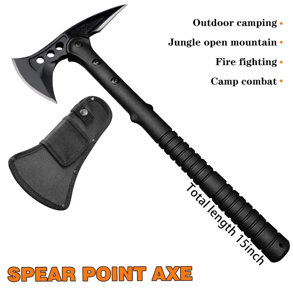 Outdoor Survival Axe Portable Multifunctional Tactical Ax Non-slip Handle Camping Axes Hunting Tomahawk Mountaineering Tool