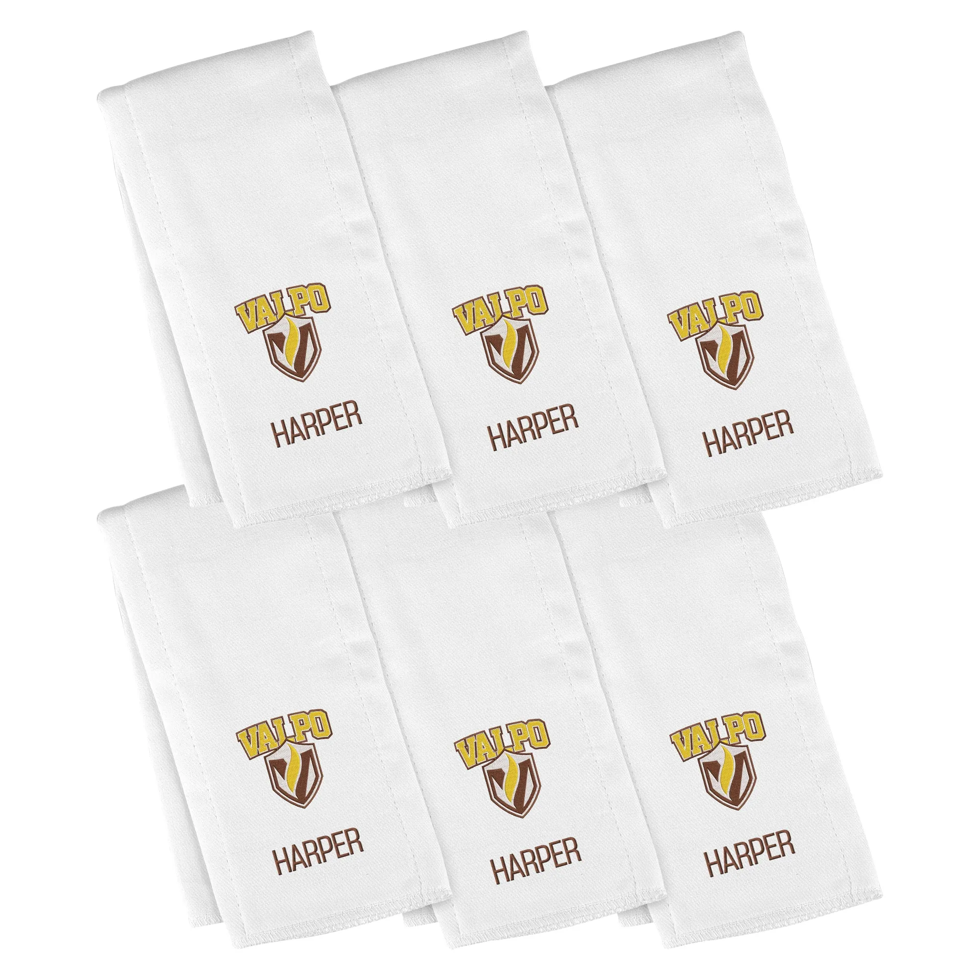 Personalized Valparaiso Beacons 6-Pack Burp Cloths