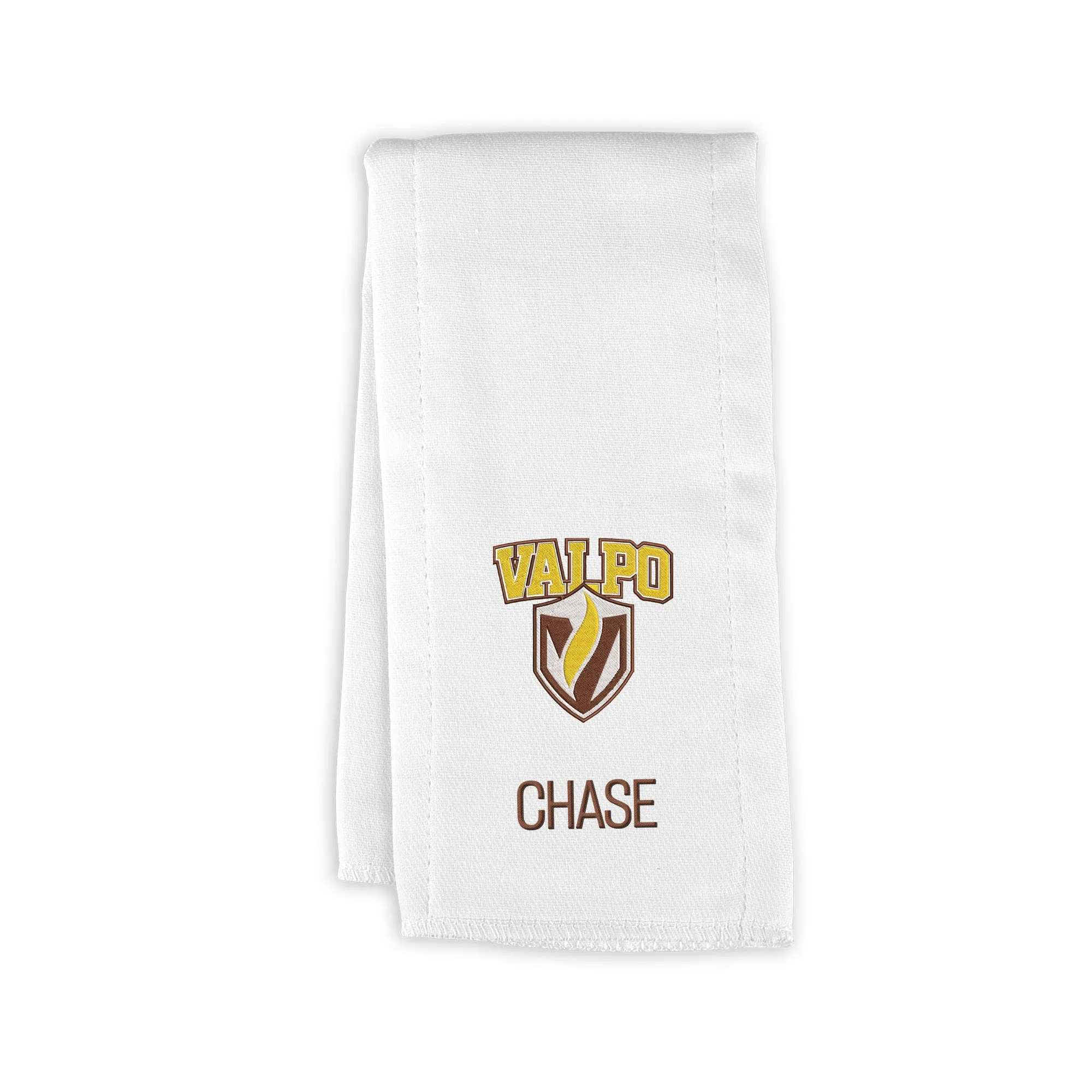 Personalized Valparaiso Beacons Burp Cloth