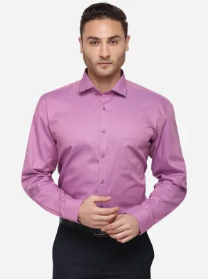 Purple Solid Regular Fit Formal Shirt | JadeBlue